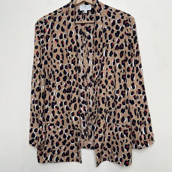 Chaus Jackets & Blazers - Chaus New York Womens Medium Leopard Open Blazer Jacket